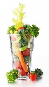 Glass of mixed veggies